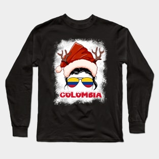 Colombia girl, Colombian Christmas gift , Regalo Navidad Colombia Long Sleeve T-Shirt